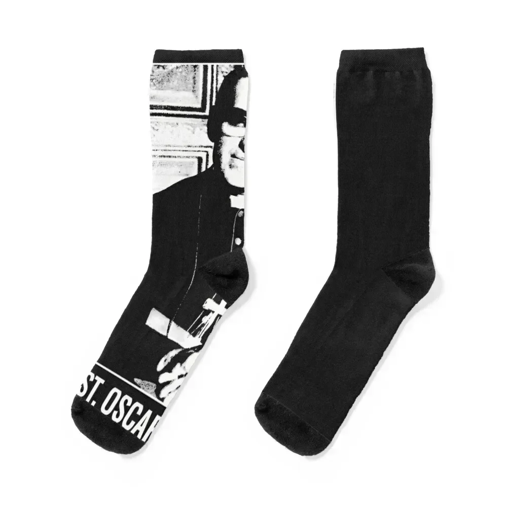 

St Oscar Romero Saint Archbishop Catholic Christian Socks Rugby Argentina tennis Crossfit Ladies Socks Men's