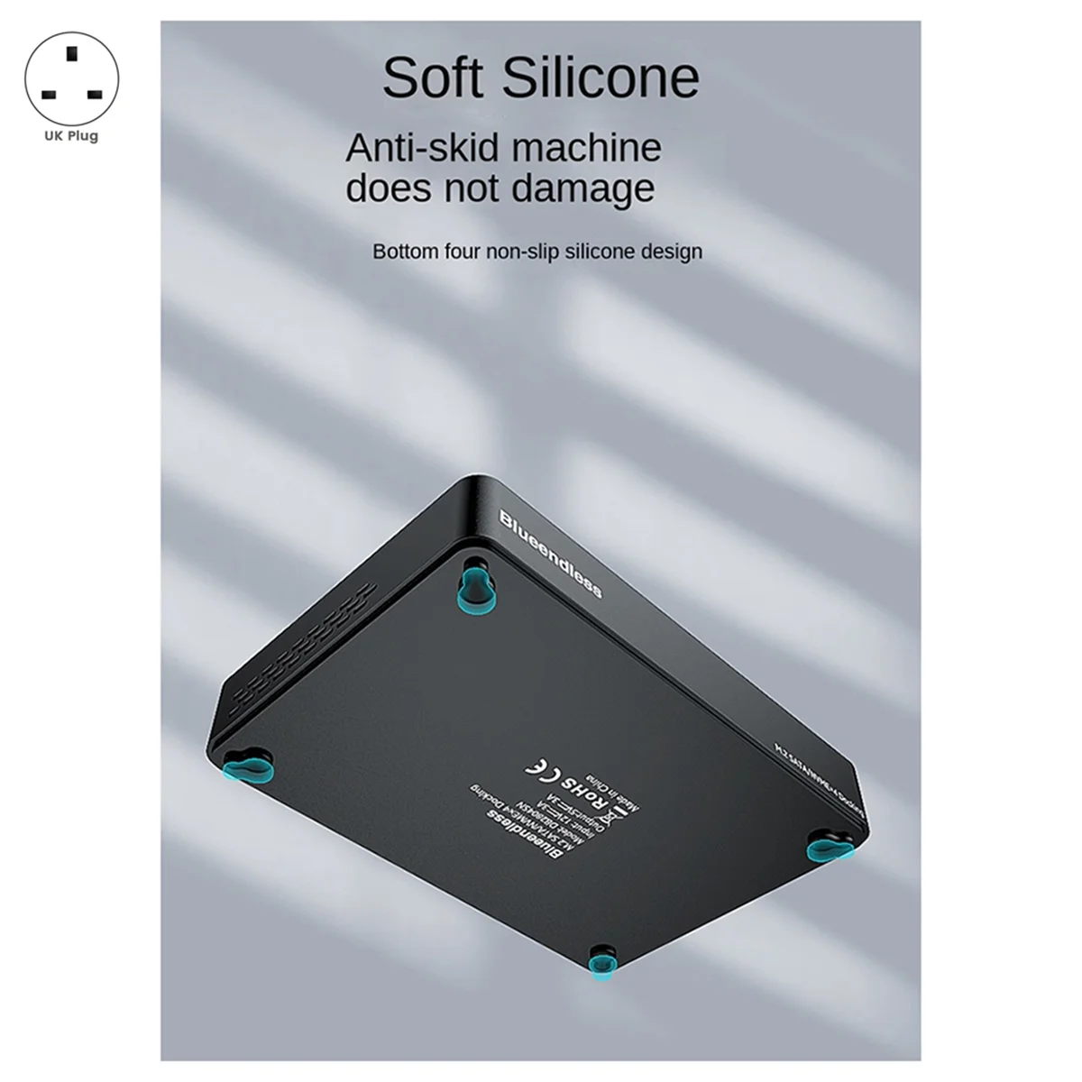 GFR5-Blueendless 4 Bay M2 SSD Box Type C USB3.2 10Gbps UK Plug