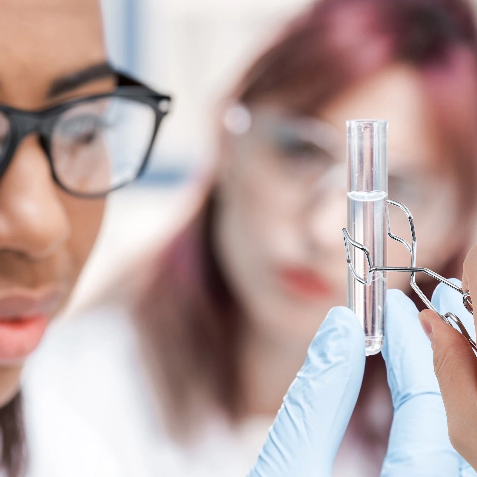 

2Pcs Test Tube Clip Spring Iron Small Silver Durable Self Closing High Temperature Resistant Scientific Flask Holder