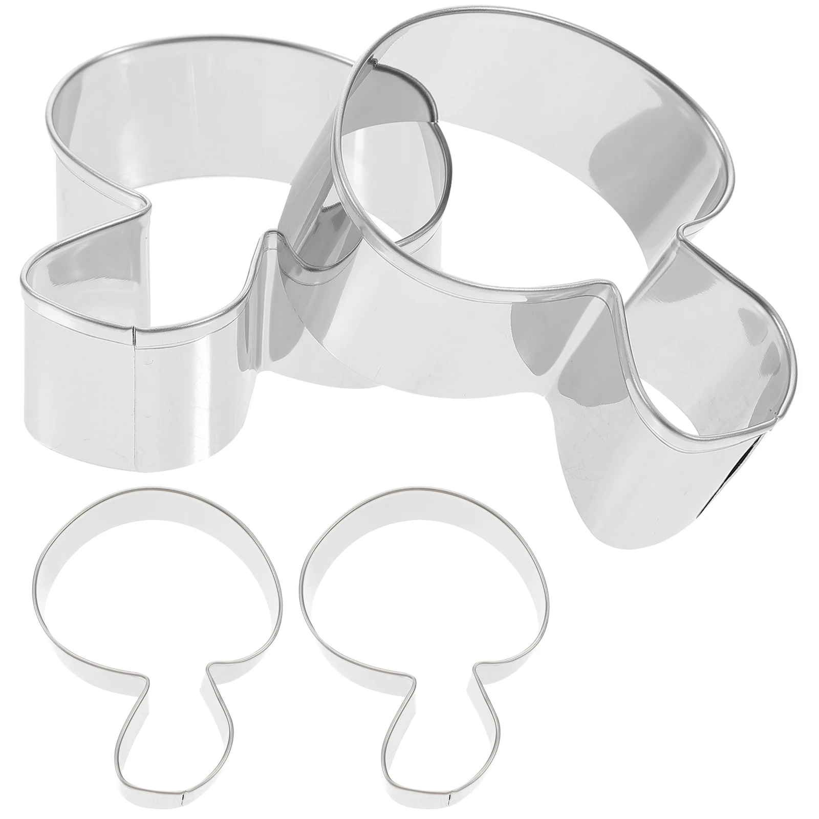 

4pcs Mushroom Cutters Stainless Steel Baking Tools Fondant Molds Stainless Steel Cookie Cutters Kitchen Accessories Gifts