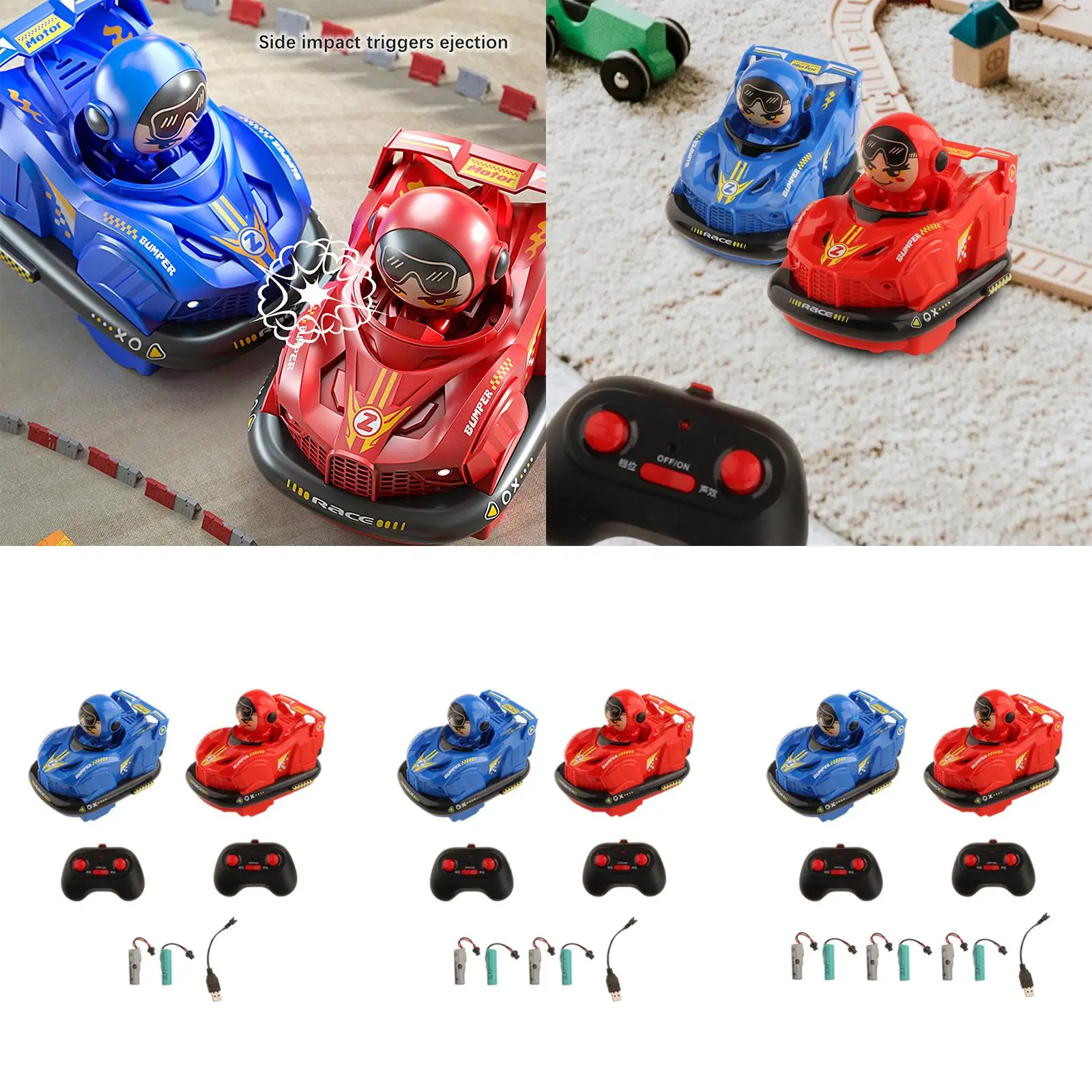 RC Ejecting Bumper Car Mini Remote Controlled Ejector Vehicles for Adults