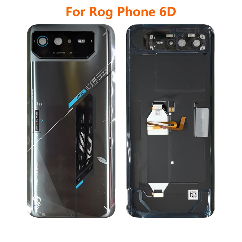 

Задняя крышка Rog 6D для телефона Rog 6D, крышка батарейного отсека Rog 6 D, задняя крышка батарейного отсека, запасные части для двери корпуса