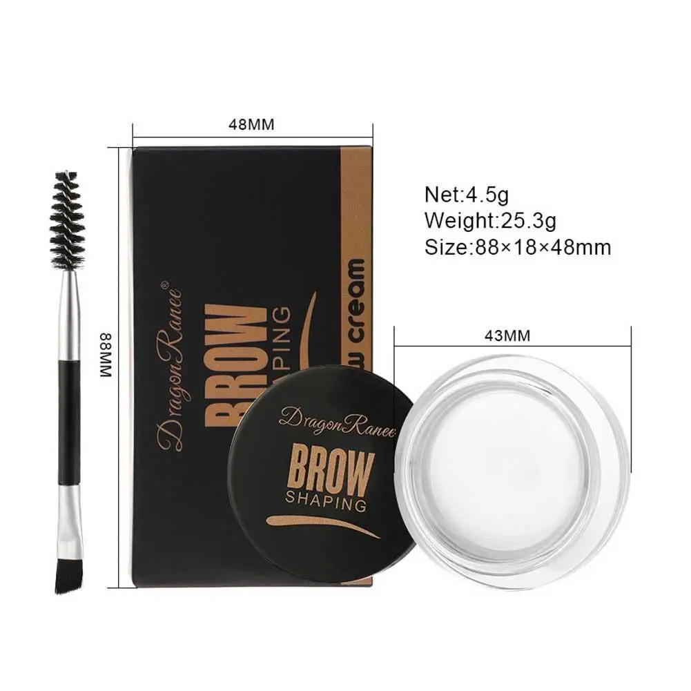 Matte Brown Black Wild Eyebrow Cream 3D Natural Tint Eyebrow Enhancers Gel Wax Waterproof Lasting Eye Makeup Cosmetic Tools