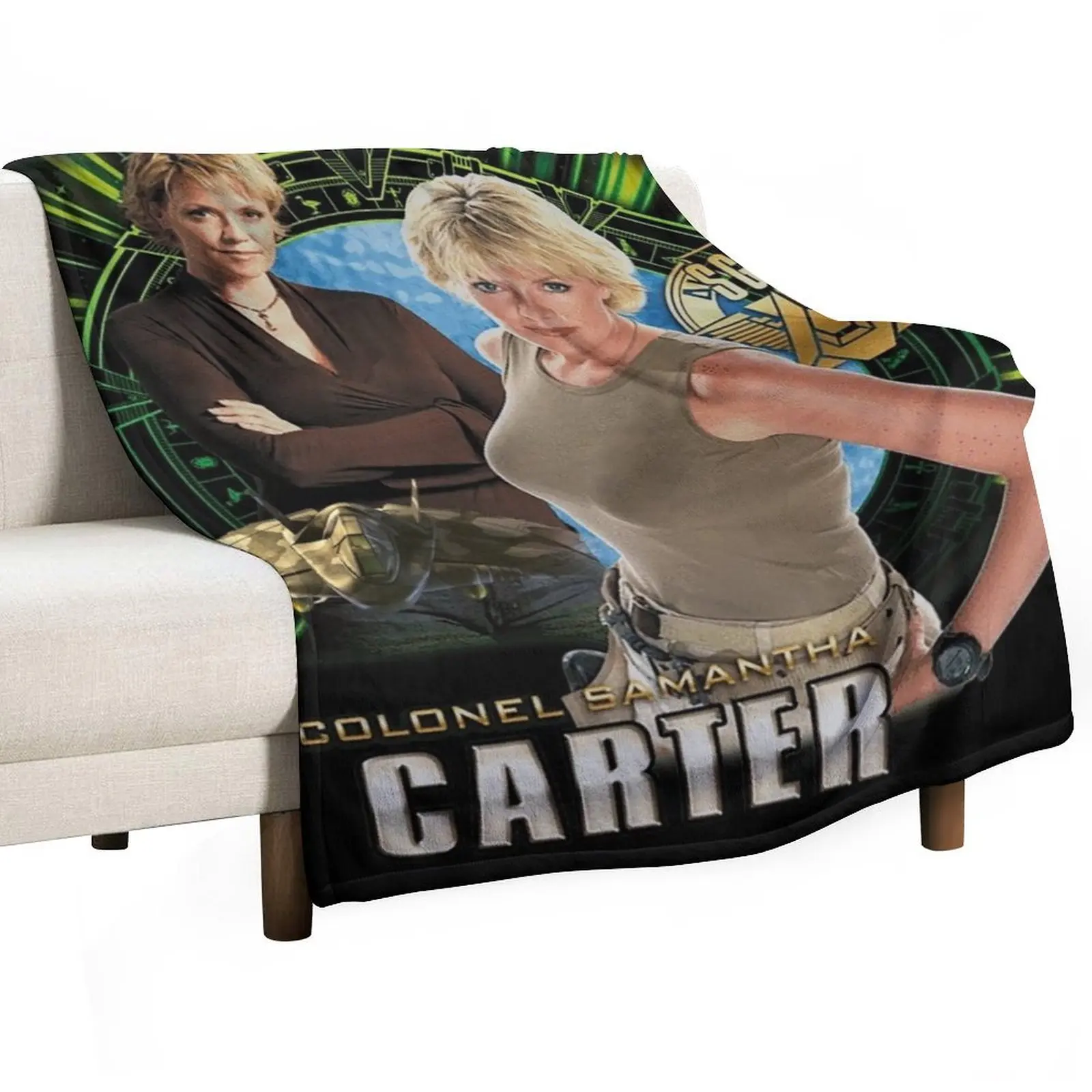 

Stargate SG1 Samatha Carter Throw Blanket Decorative Beds sofa bed Multi-Purpose warm winter Blankets