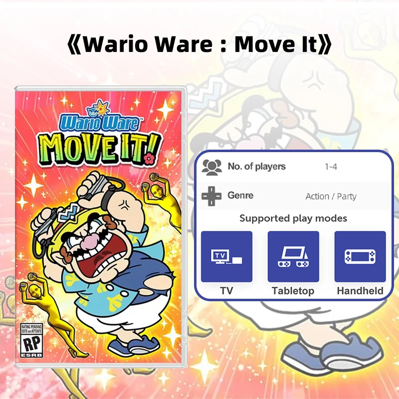 ARTSWIFT Store WarioWare: MOVE IT! Original Cartridge Physical Card Brand New Multi-Language for NS