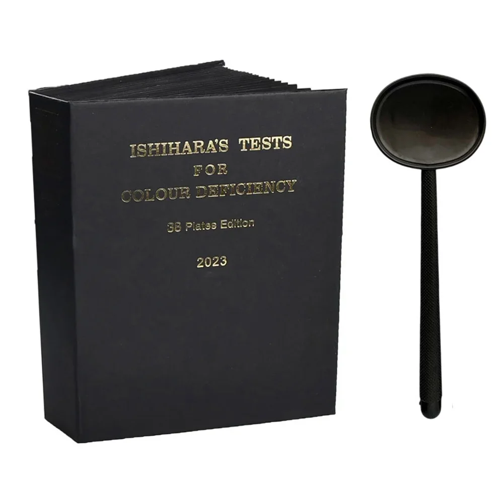 19*14.8*4cm Ishihara Test Book Accurate Color Blindness Assessment Tool Color Difference Test Optometry Lenses