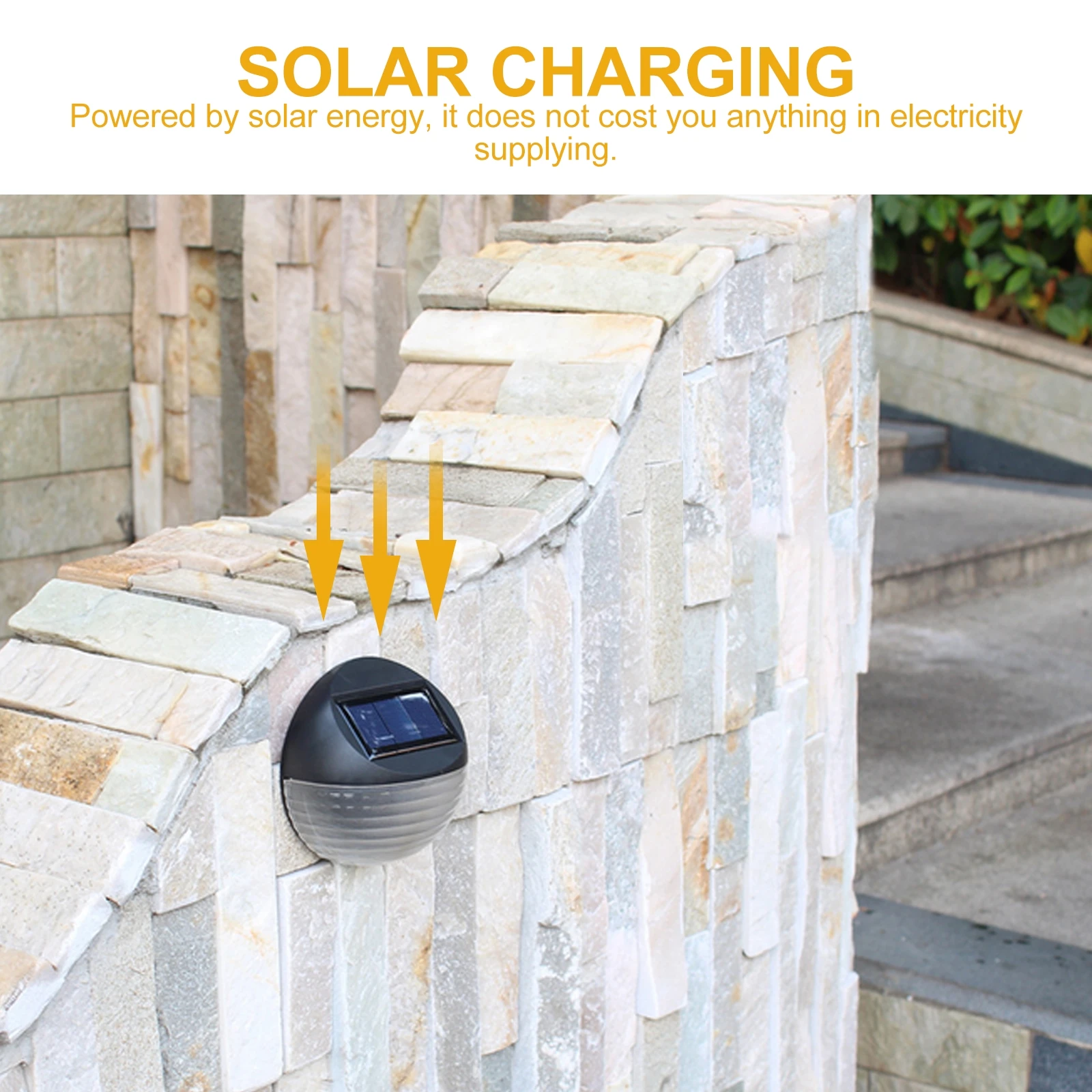 Solar Solar Powered Outdoor Outdoor L scape Lights LED Wall Light Waterproof Garden Balcony Night Lighting Decor