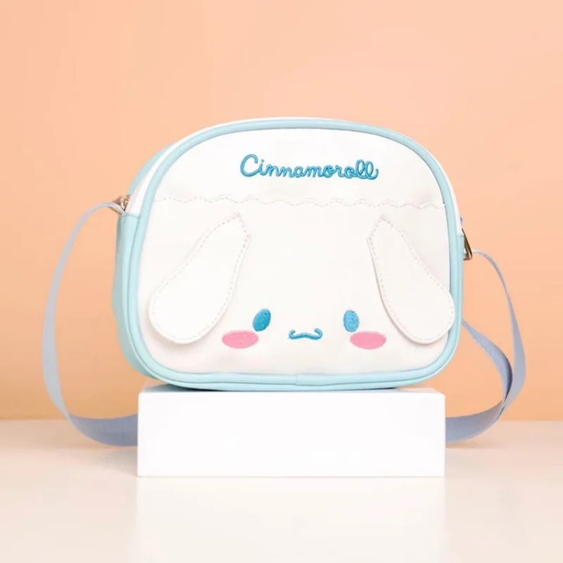 Sanrio-Bolso de hombro de Anime Kawaii Kuromi My Melody para niña, bandolera de gran capacidad, almacenamiento para teléfono móvil