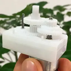 DC3-12V 40-100mA 5-20RPM 300 Geared Motor Double Bias Shaft Large Torque Low Speed Plastic Micro Motors moteur