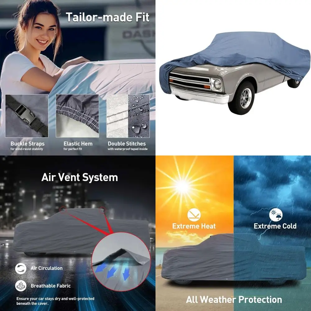 

All-Weather Semi-Custom Truck Cover for 1973-1987 C/K 10 Stand Cab with 6.5' Bed Protection