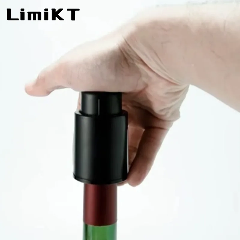 LimiKT Push-type Vacuum Wine Bottle Stopper With Scale For Wine Storage Stopper