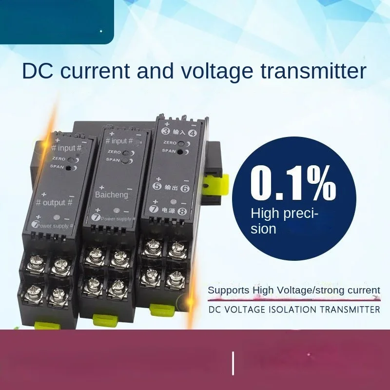 DC Voltage Transducer Signal Isolator Current Conversion Module Analog