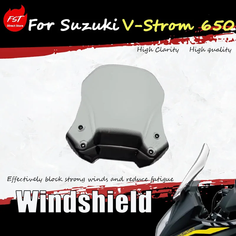 

For Suzuki V-Strom 650 Accessories - Raised Windshield Front Panel And Chest Guard Add-On for Enhanced Riding Experience
