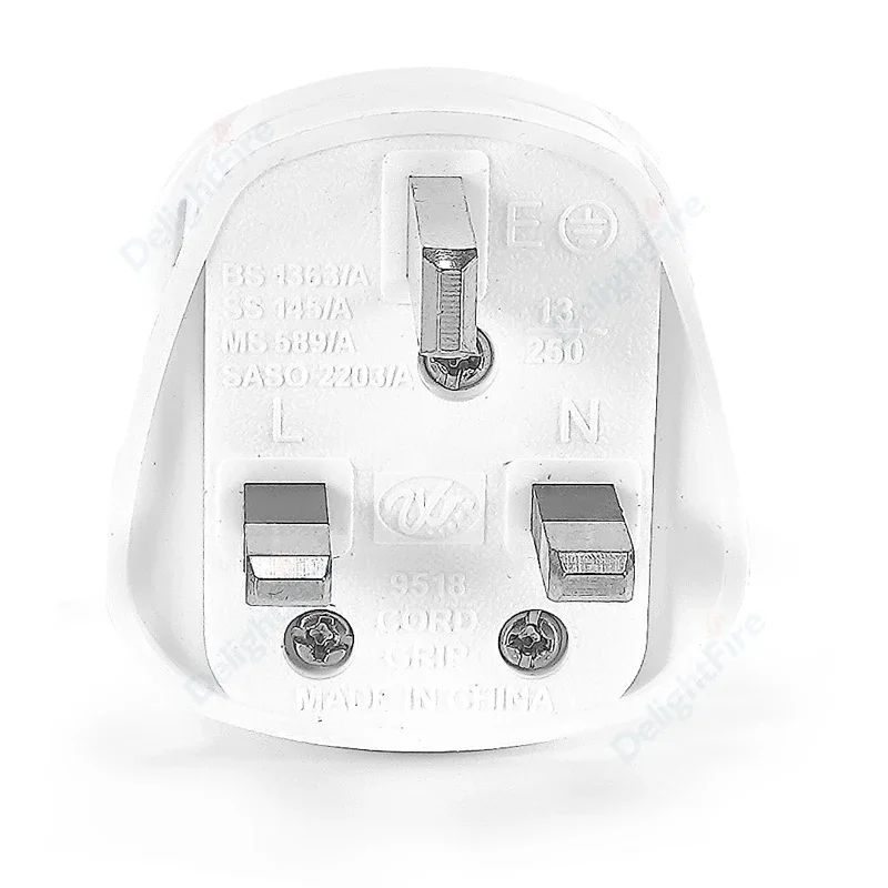 UK Male Replacement Rewireable 3Pin Type G Plug Electric Outlets Schuko British SG Power Adapter Extension Cord Connector Plug