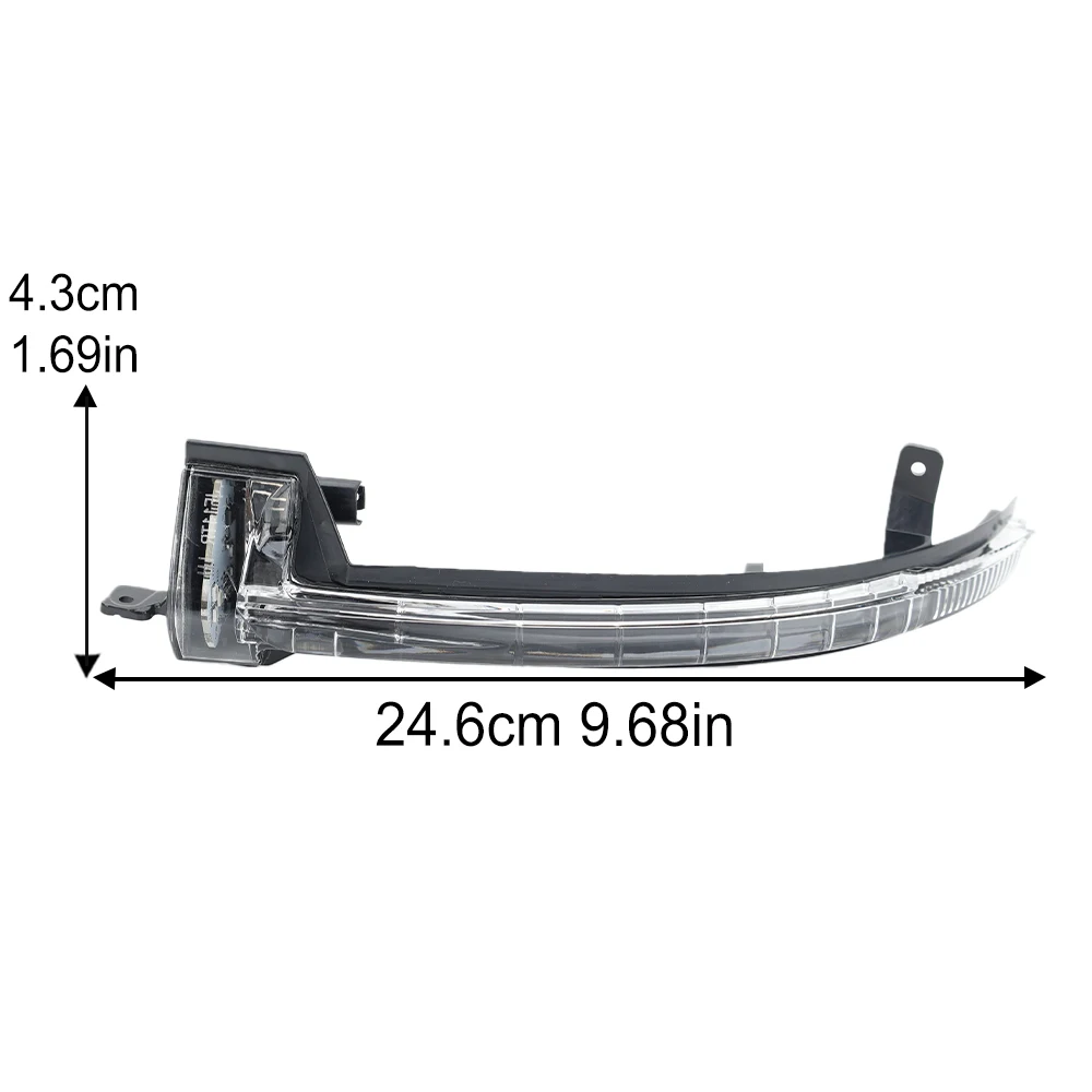 Rearview Mirror Turn Signal Light For VW Touareg II 7P 2010 2011 2012 2013-2018 Black Shell Side Mirror Light Car Accessories