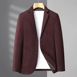 Large Size L-8XL Men's Suit Jacket for plus Size Men Handsome Business Casual Top Loose Fit Fat Suit for Spring And Autumn