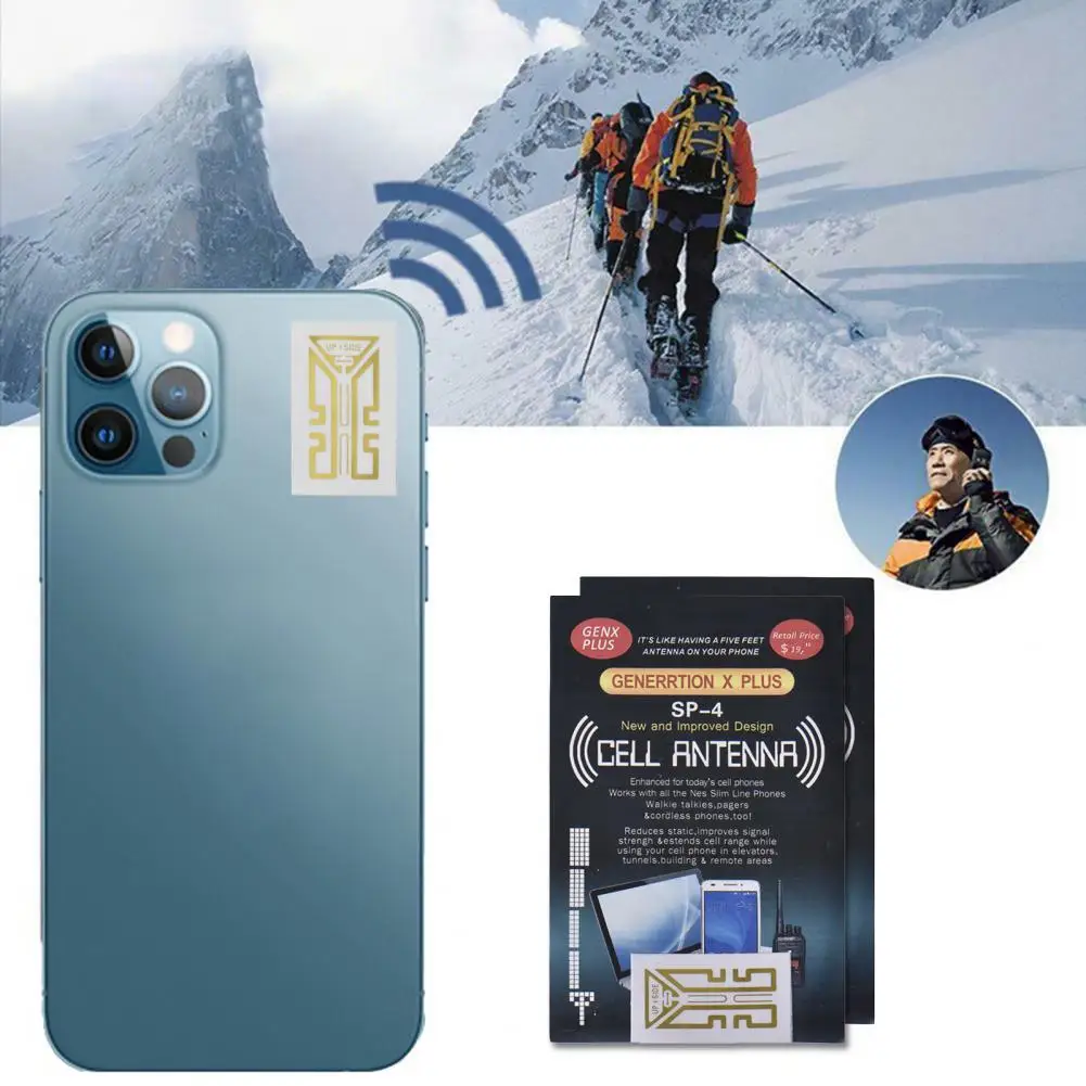 Cell Phone Signal Sticker Professional Stable Signal Booster Portable Mobile Phone Antenna Signal Enhance Patch Camping Tools