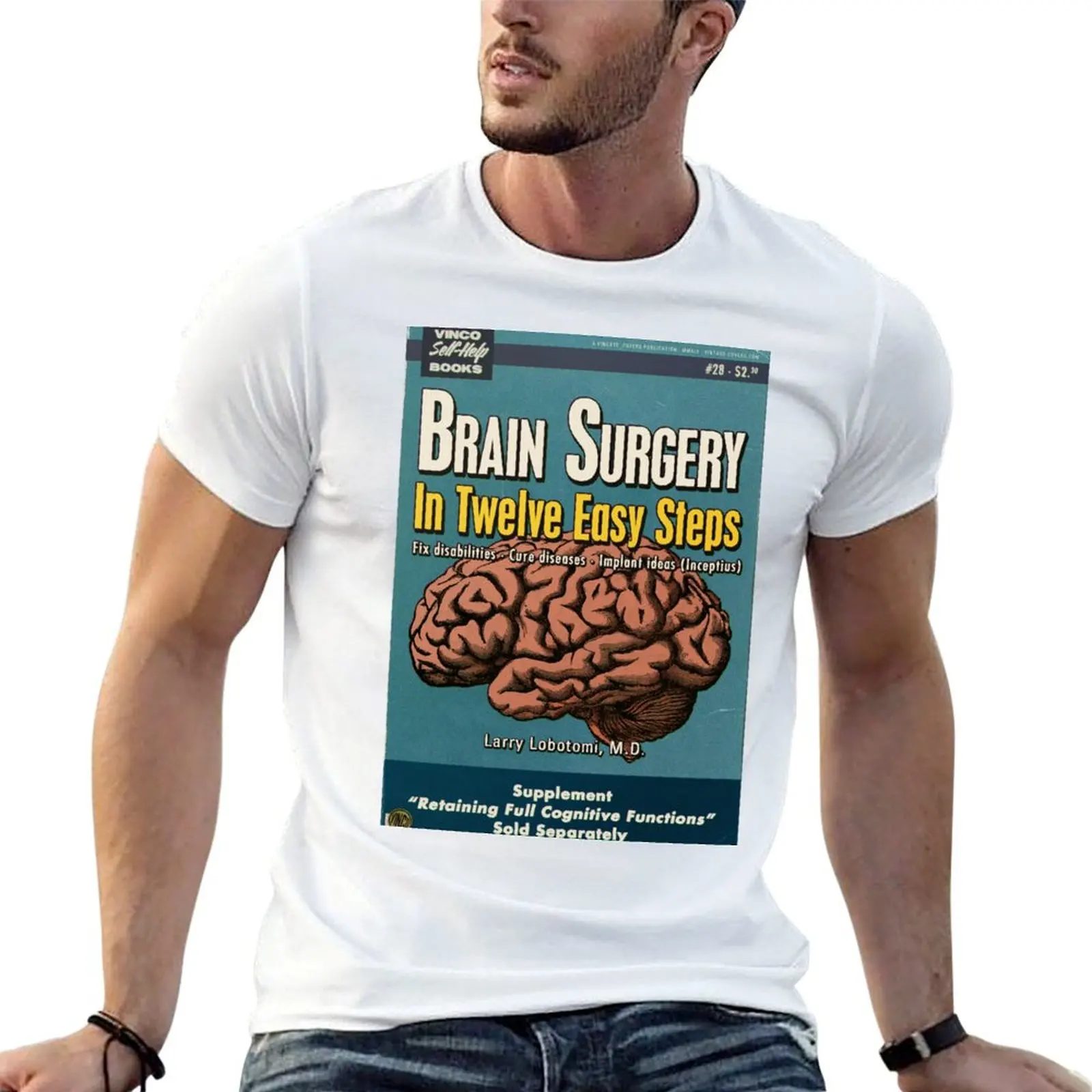 

man Steps t shirt Easy cotton T-Shirt shirts t Surgery Twelve funny Brain in pack