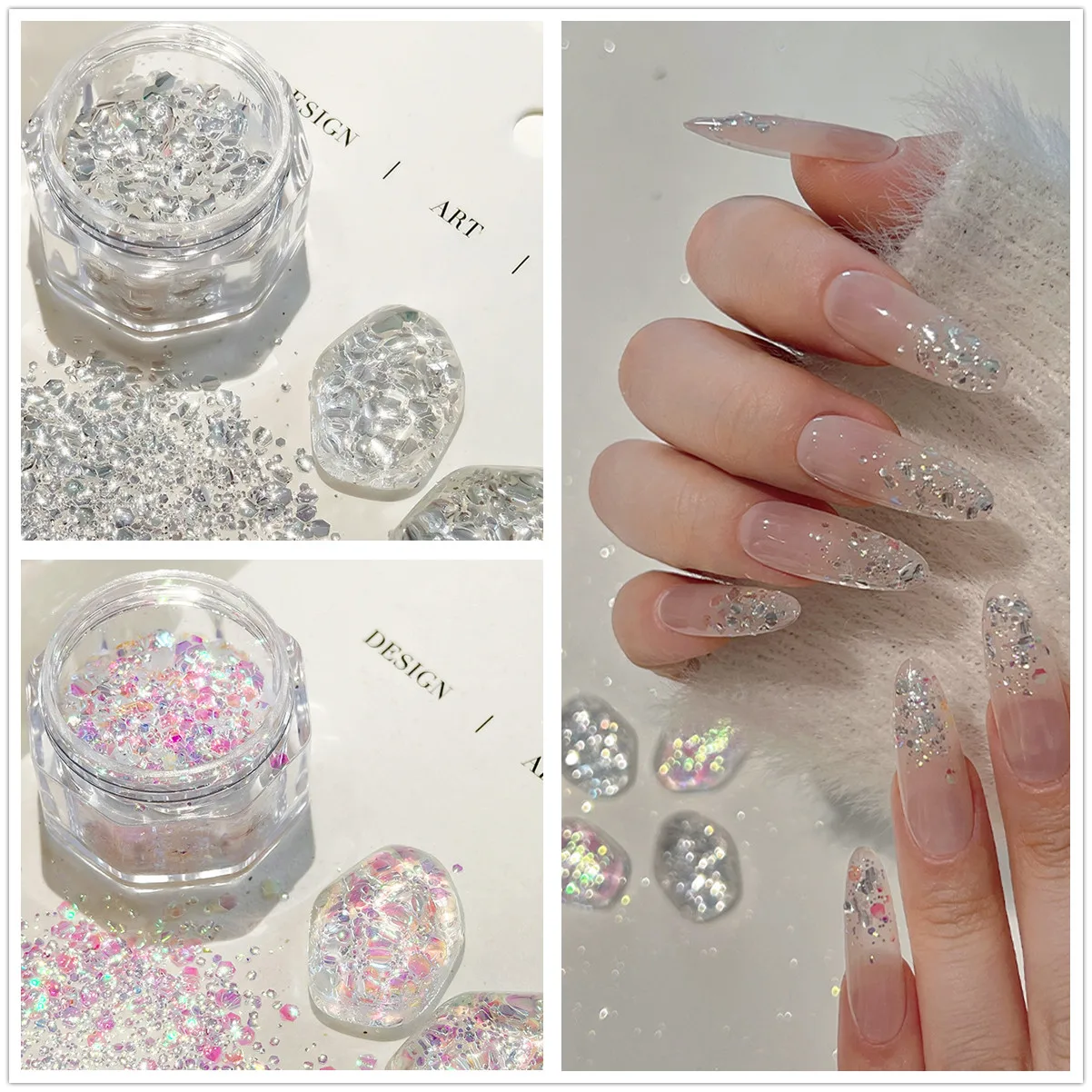 1 szt. brokat do paznokci, akcesoria do paznokci