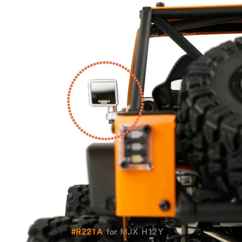 RC Car rear view lens high gloss mirror reflective stainless steel sheet for 1/12 RC H12Y #R221A
