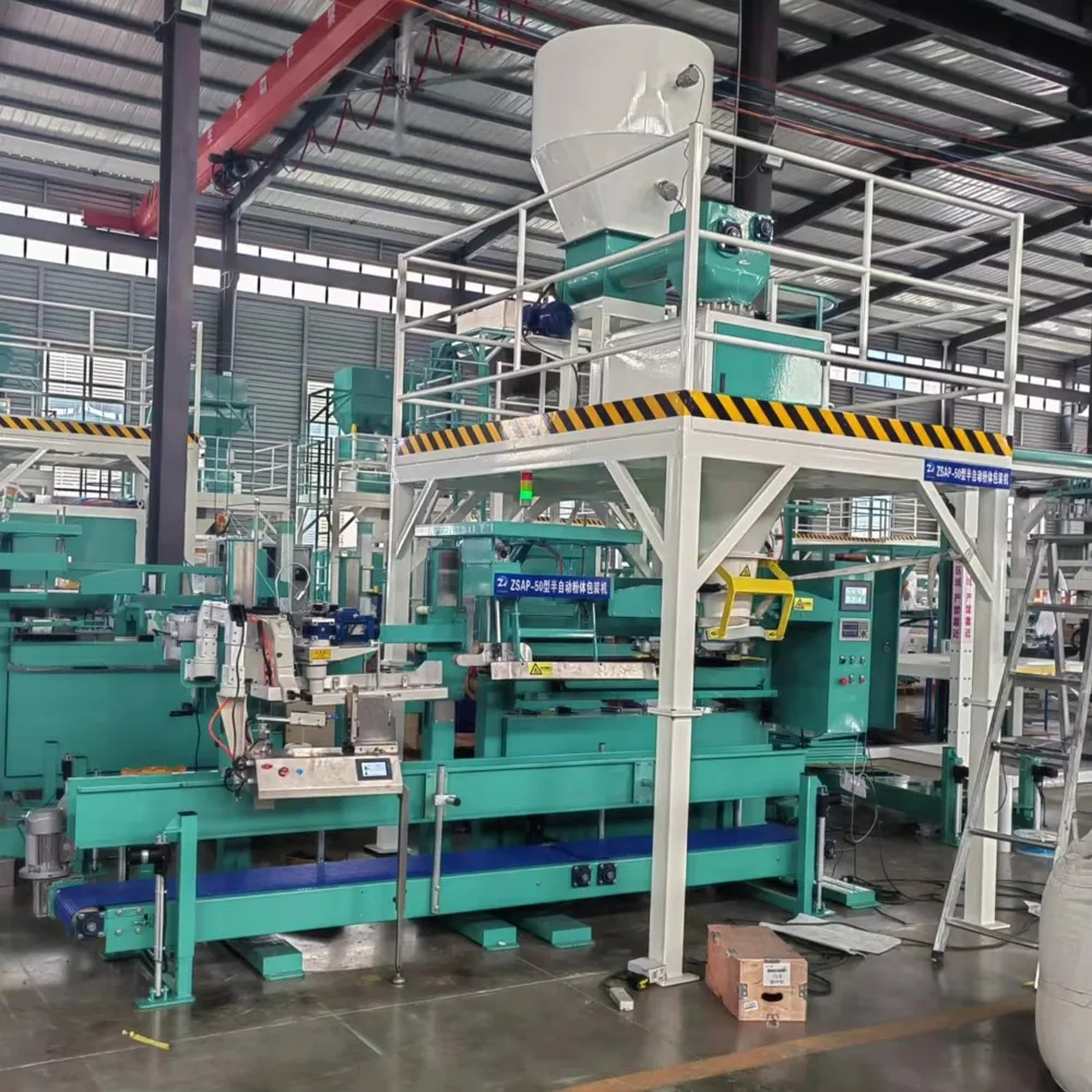 25kg 50kg Flour Starch Filling Machine Animal Feed Grain Bagger Soil Salt Compost Packaging Line  Packing Machine