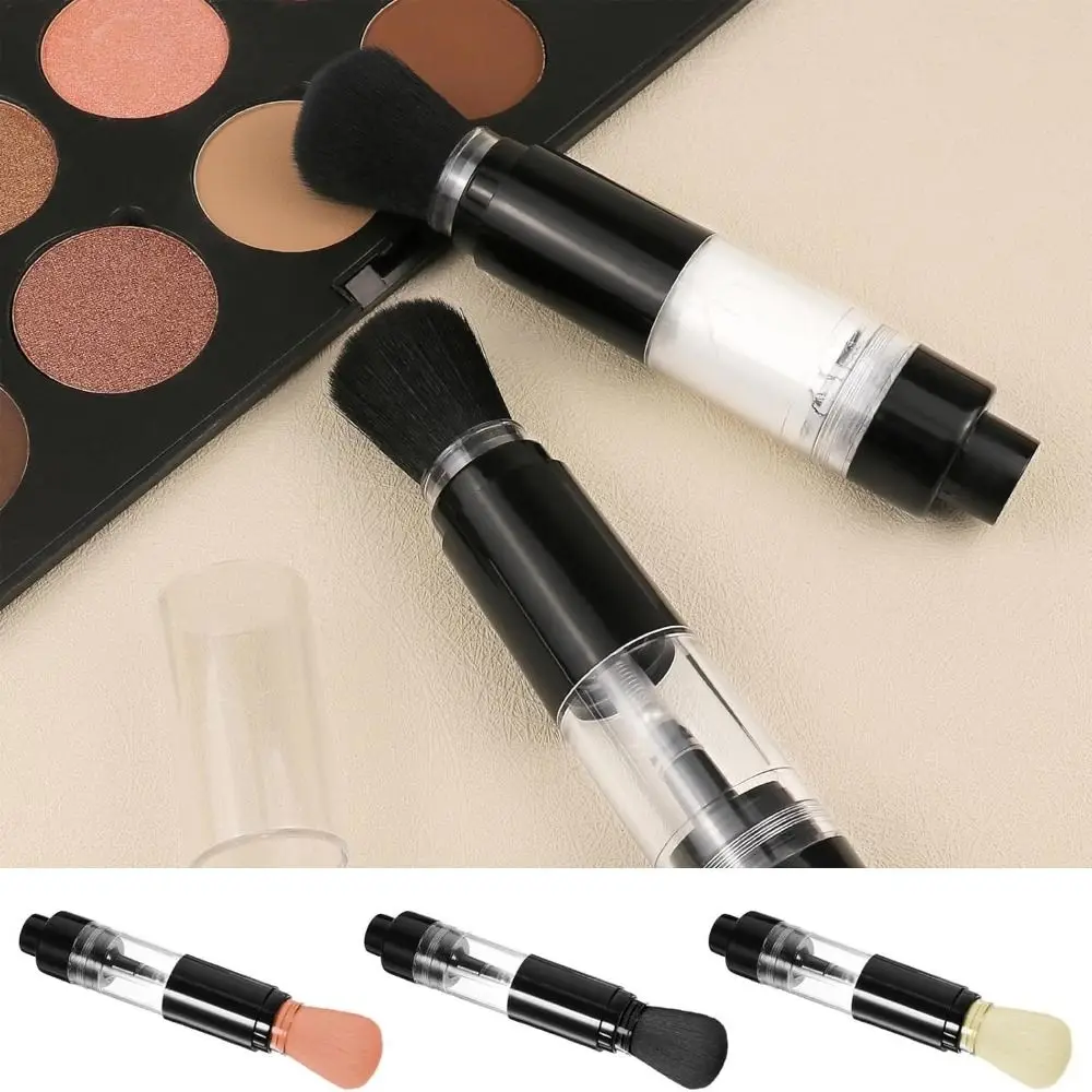 Portable Refillable Embossing Powder Brush Reusable Pressed Applicator Brush Travel Makeup Brush Woman
