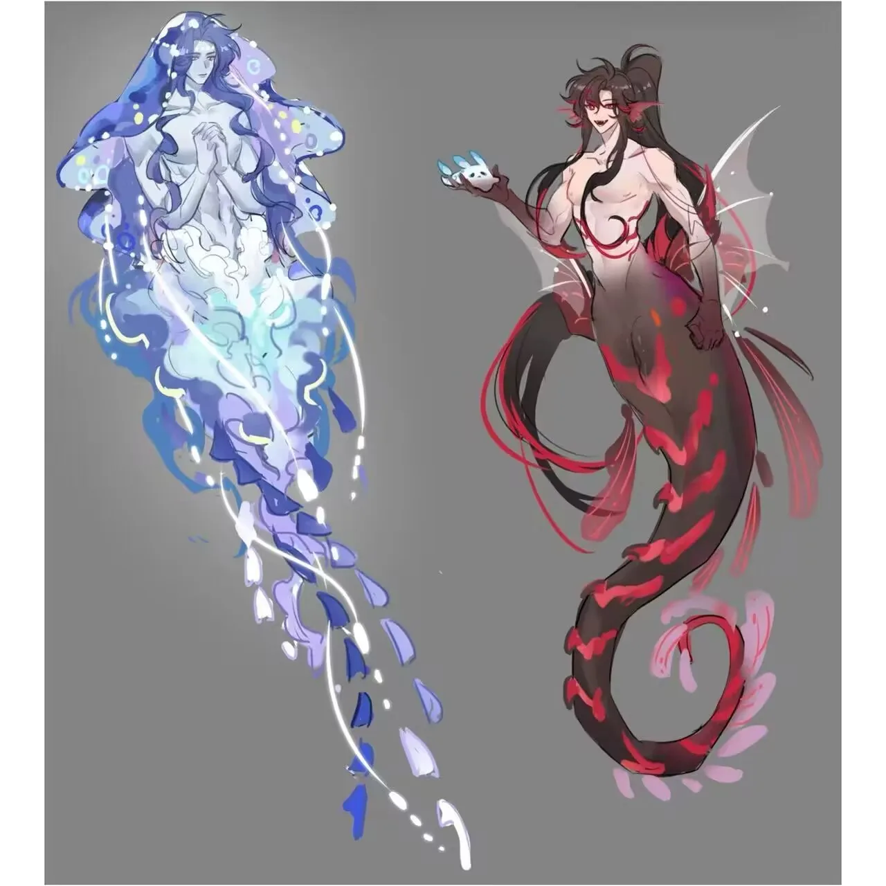 

Новый "Мастер волшебного пути" Креативный стоячий знак моо акрилового подарка "LAN Wangji, Wei Wuxian" украшение стола с русалкой