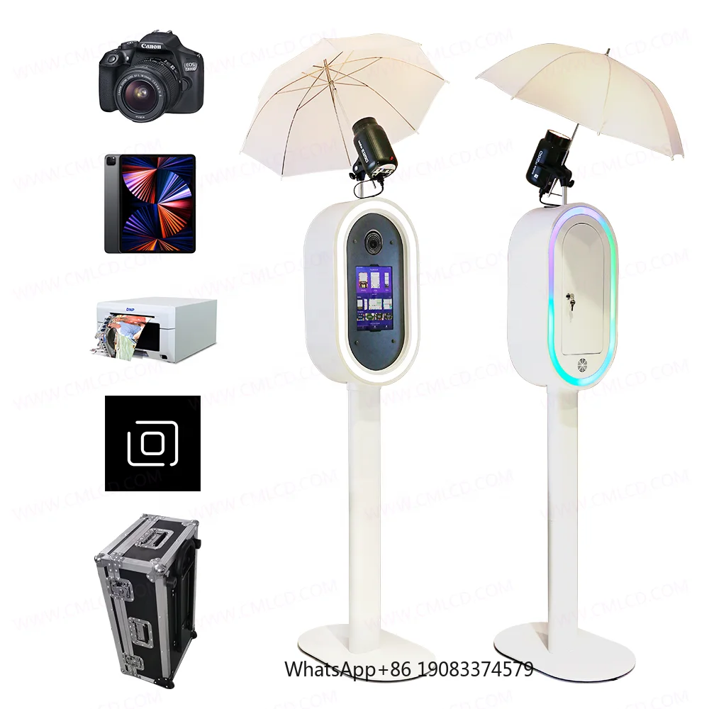 

Popular Dslr Camera Photobooth Metal Case iPad Air/Pro Selfie Photo Booth Vending Machine Guac and Chips Photo Booth for Events