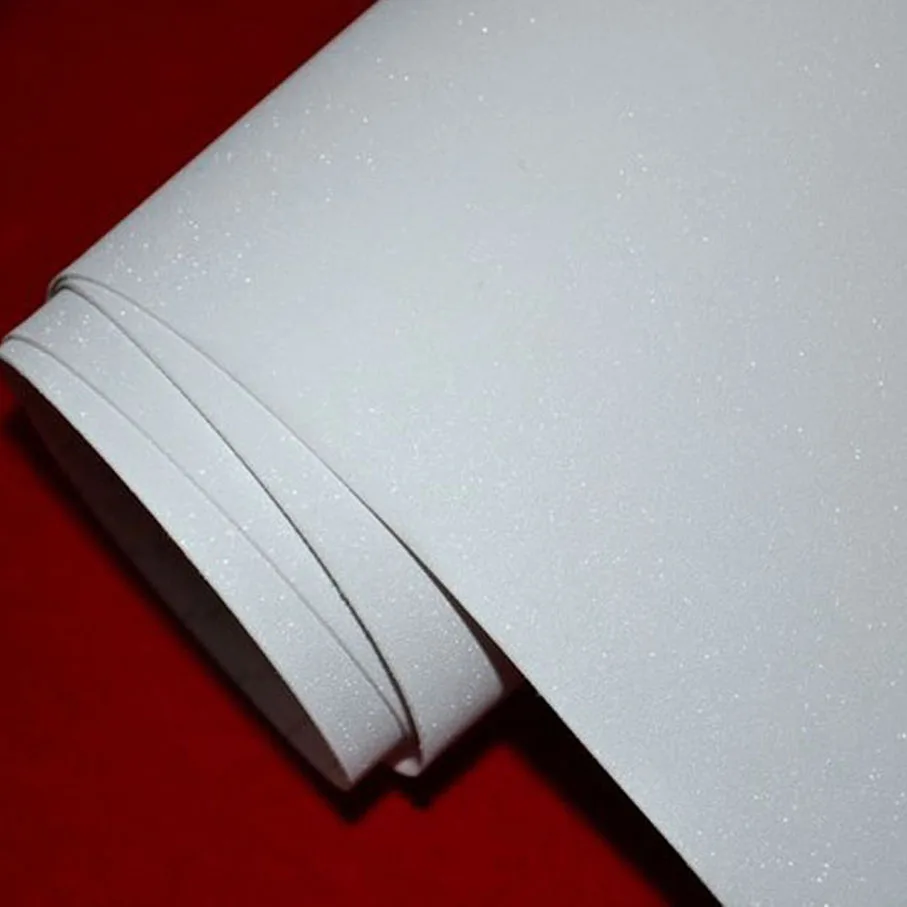 לבן רכב סטיילינג גליטר ויניל סרט ויניל לרכב גלישת מאט מלטש גליטר ויניל גלישת מדבקה עם 6 גדלים עבור אפשרויות