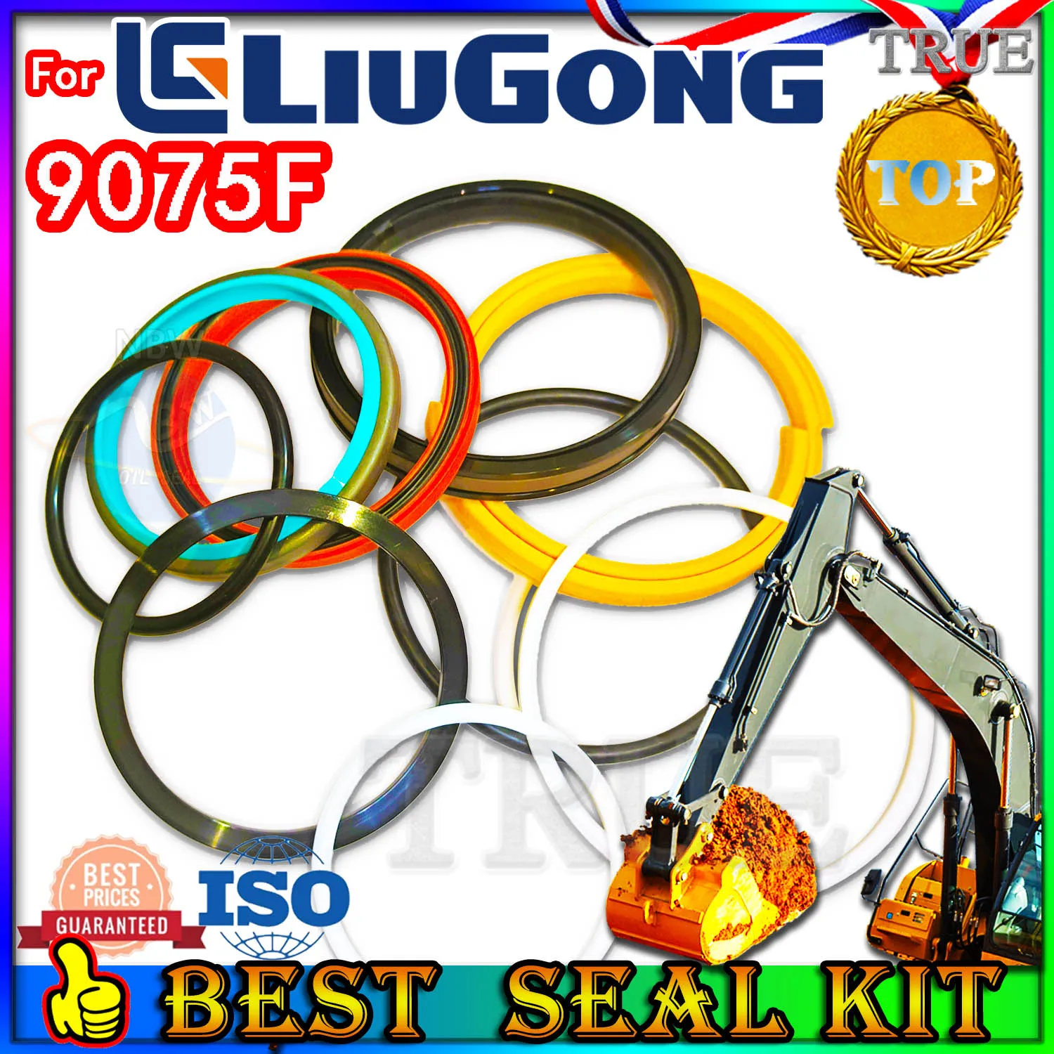 

For Liugong 9075F Oil Seal Repair Kit Boom Arm Bucket Excavator Hydraulic Cylinder Swing Gear Center Joint Gasket Nitrile NBR