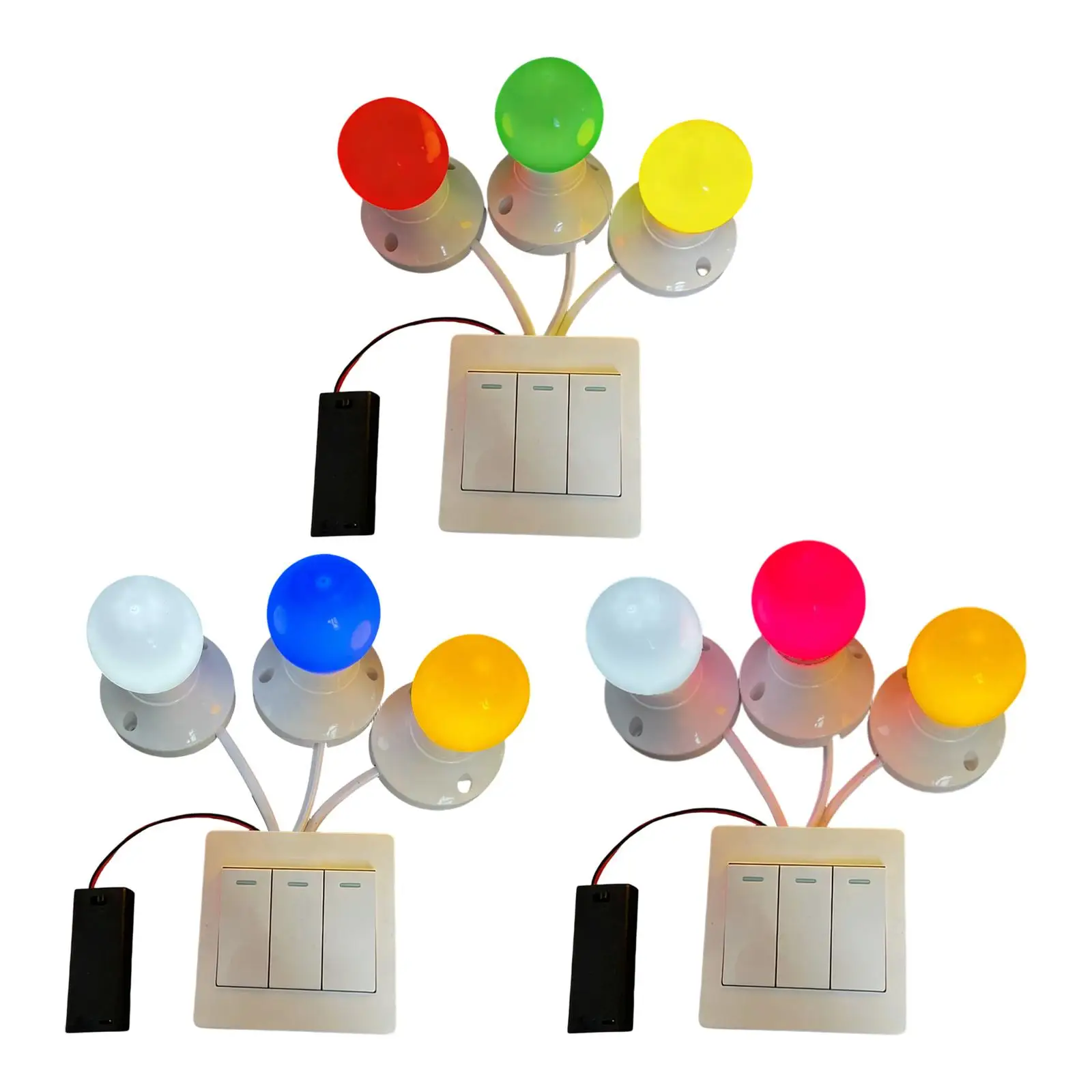 

Light Switch Sensory Board Part Development Switch Control Lamp fine motor, Busy Board Accessories for Baby Airplane Train