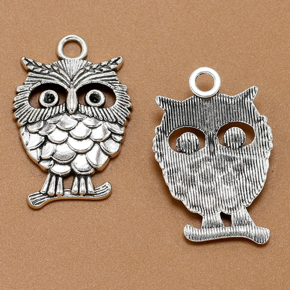 

20Pcs Alloy Retro Owl Pendants Charms DIY Jewelry Making Kit for Necklace Bracelet Earring Keychain Anklet Scrapbooking Cosplay