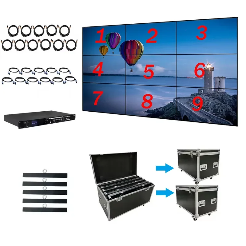 500*500mm Die-Cast Aluminum Cabinet Indoor Outdoor Never Black Stage P3.91 Video Wall Rental LED Display Screen for Advertising