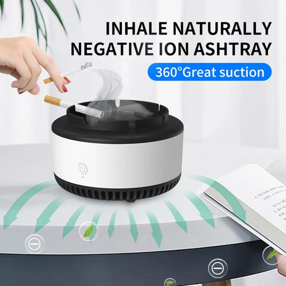 

Air Purifier 1 Set Durable Purification Filter Smoking Accessories Detachable Anti-fly Electronic Ash Tray for Home