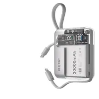 *Fast power bank 20,000 mAh with its own cable, large capacity 33W new power bank fast charging large capacity