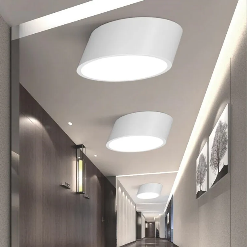 Modern Ceiling light LED lamp diameter 25cm iron baked paint body Acrylic faceplate panel for Bedroom LED light fixture