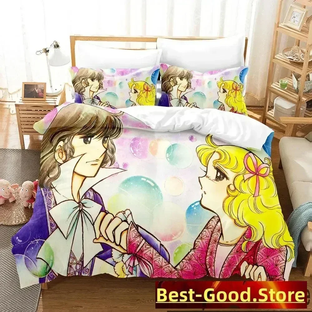 

3D Print Manga Candy Anime Printed Bed Set Duvet Cover Pillowcase Bedding Set Bed Linen Sheet Quilt Cover Full Queen King Size