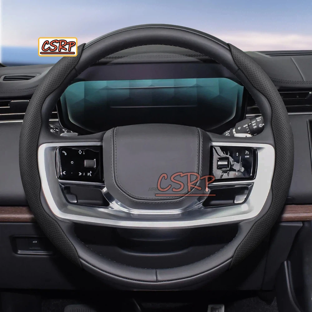 Volant en cuir respirant avec trous d'aération pour Land Rover Discovery Defender Freelander 110 Td4 Range Rover Sport Evoque Velar