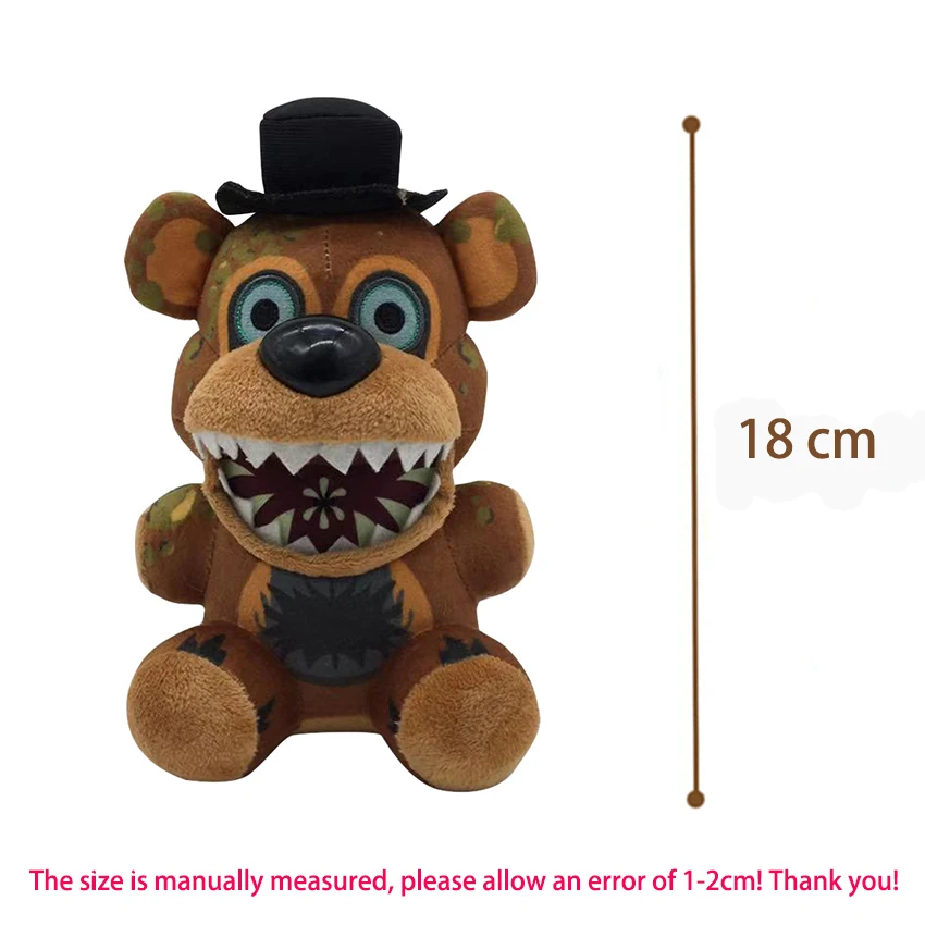 Neue 1 Stück FNAF Plüschtiere 18 cm Freddybär Foxy Chica Bonnie Plüschtiere Puppe für Kinder Geschenke