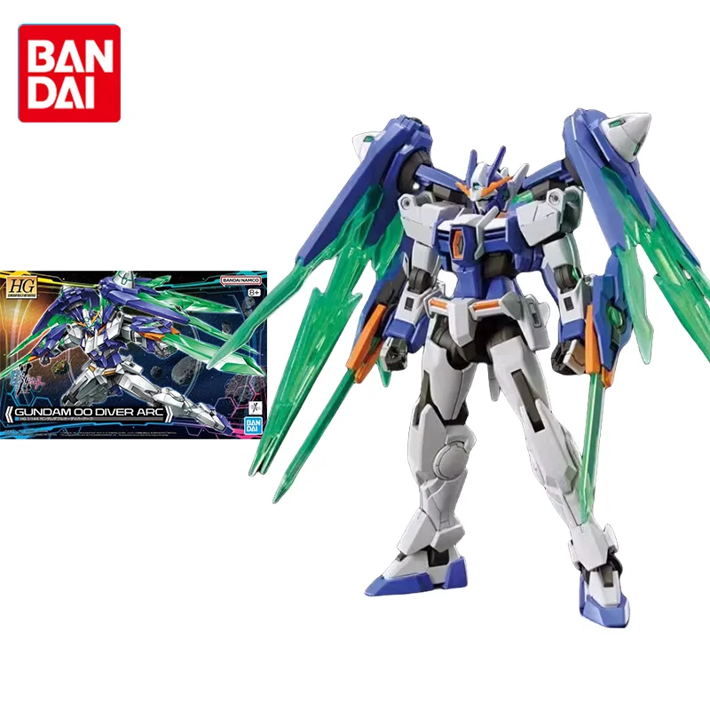 

Набор оригинальных моделей Bandai Gundam, Аниме Фигурки HG 1/144 GUNDAM 00, фигурки героев дайвера, арки, игрушки для детей