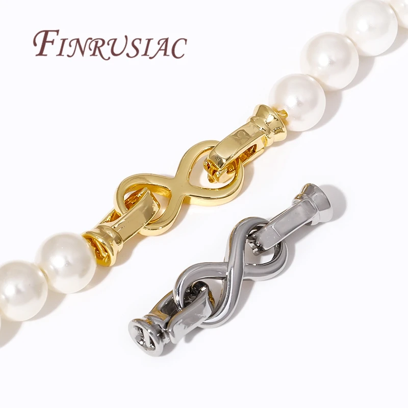 18K Gold Plated Connector Clasps Accessories For Bracelets,Brass Metal Locks For Jewelry,Fasteners Clasp,DIY Necklace Findings - view 4