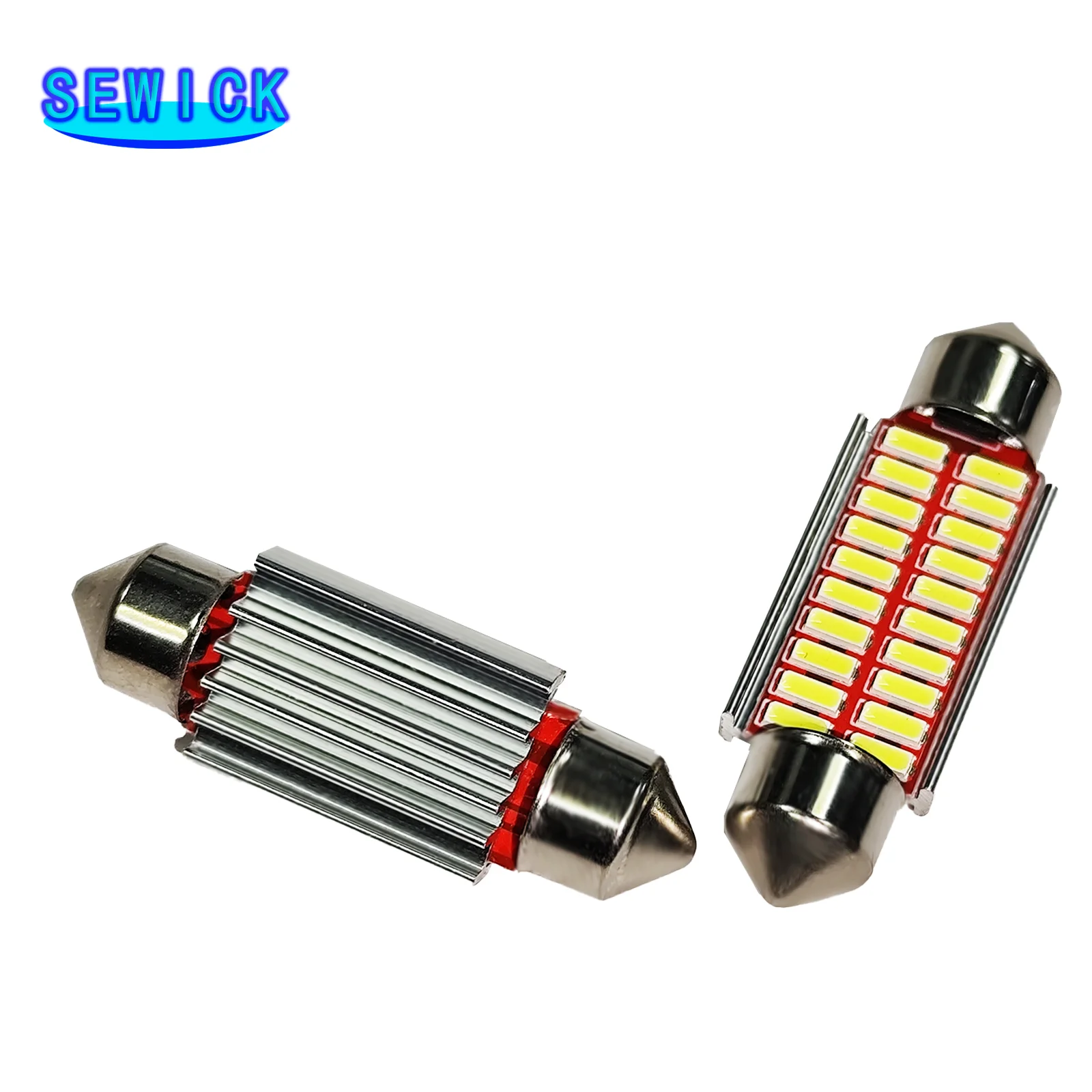 100pcs Dome Lights Festoon C5W Canbus 4014 LED 31mm 36mm 39mm 41mm 10 12 16 20 SMD Non Polar 0.1A Interior Map Lights White 12V