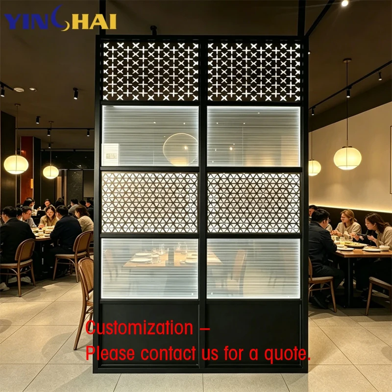 custom.Professional Factory Stainless Steel 304 Metal Glass Living Bedroom Room Divider Panel Screens Ceiling Partition