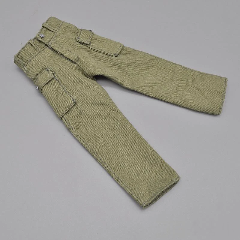 DML 1/6 WWII Military Series Green Causal Pant pants Fit 12 "Action Figure accessori