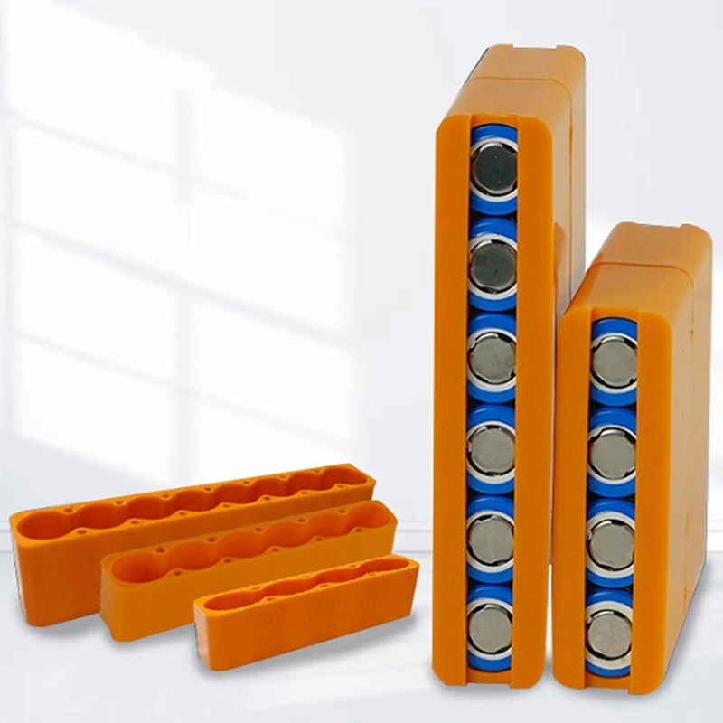 18650Battery Pack Fixture For Spot Welder Single Row Double Sided Spot Welding Plastic Fixed Fixture Battery Pack Soldering Tool