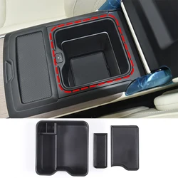 For 2023-2026 Land Rover Range Rover Sport Vogue ABS Black Car Armrest Box Storage Box Auto Accessories (With Refrigerator)