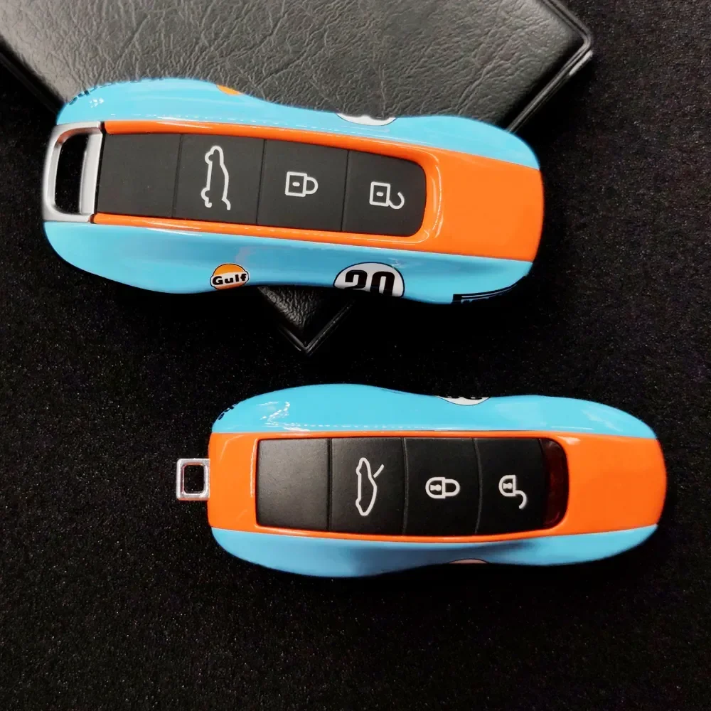 Key Protective Case For Porsche Cayenne 9ya Panamera 971 911 Macan Boxster Carman Remote Alarm Keyless Cover Replace Hard Shell