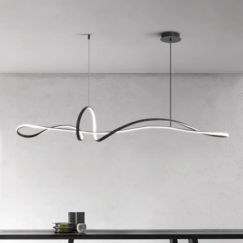 Modern Minimalist Led Pendant Lights Stylish for Dining Living Room Kitchen Table Chandelier Home Decor Hanging Lighting Fixture