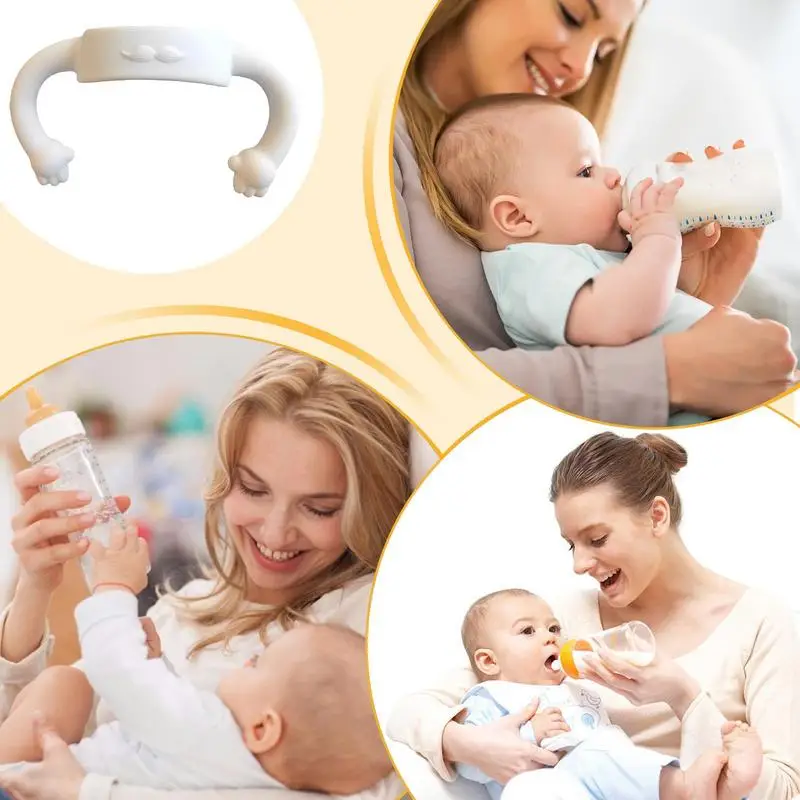 Asas para biberones de bebé, Asa antideslizante para botella de agua, asa para taza Sippy, Asa cómoda, accesorios para biberones