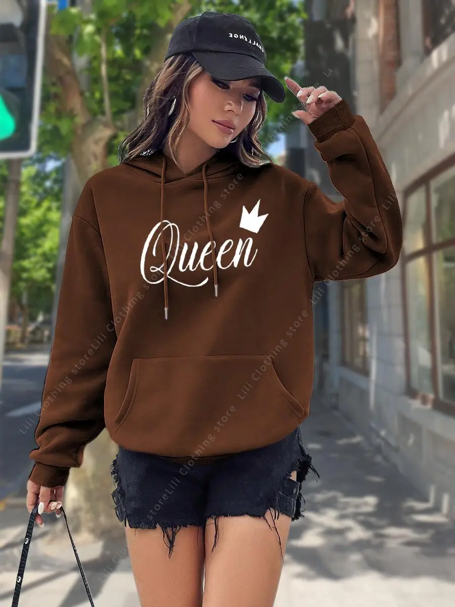 Damen-Hoodie, hochwertige Oberteile, modisches ästhetisches Sweatshirt, Streetwear, Y2k-Kleidung, Damen-Pullover, Kapuzenpullover, Rosa, Hellblau